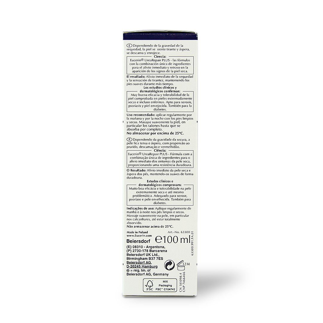 EUCERIN UREA REPAIR FOOT CREME 10% 100ML