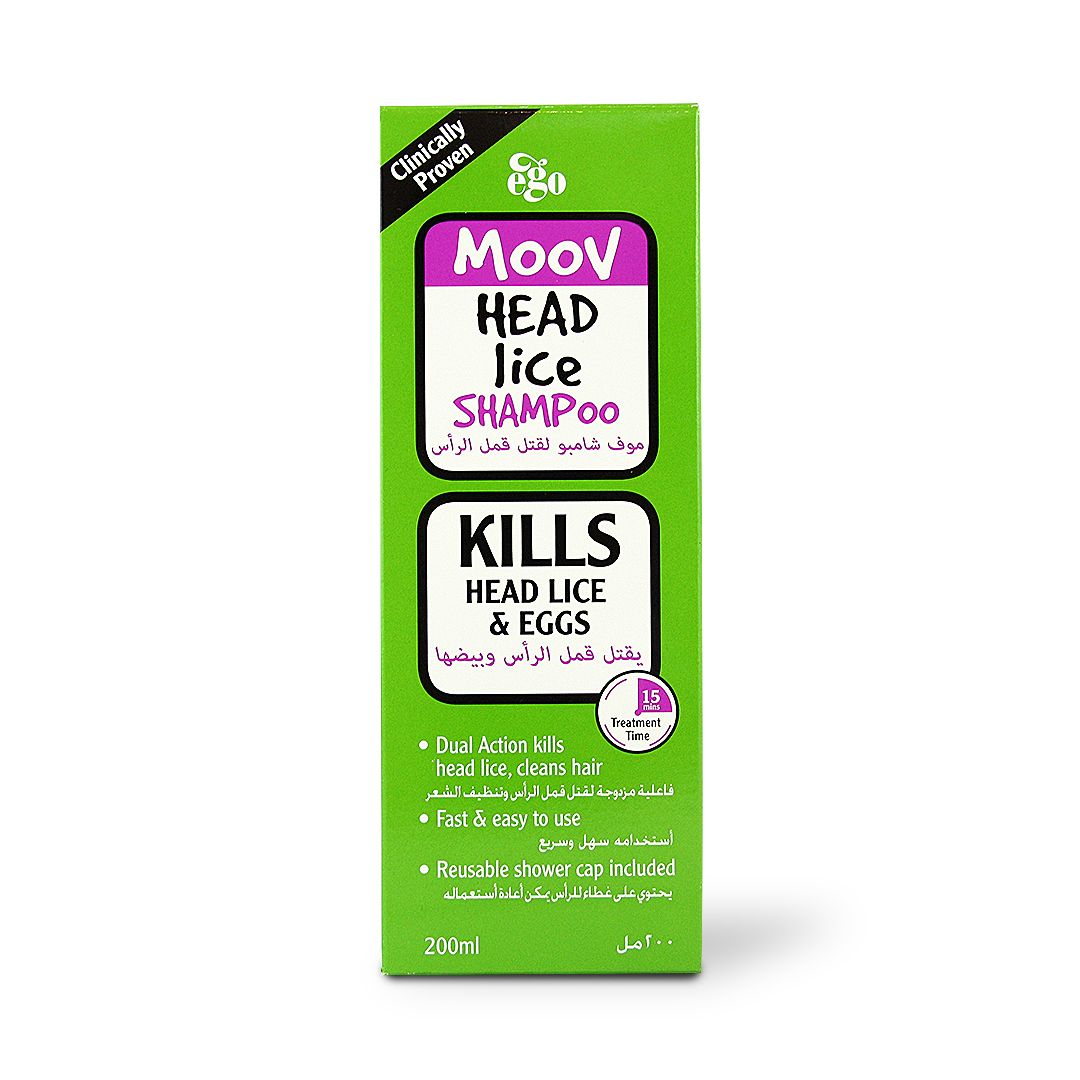 QV MOOV HEAD LICE SHAMPOO 200ML ARABIC