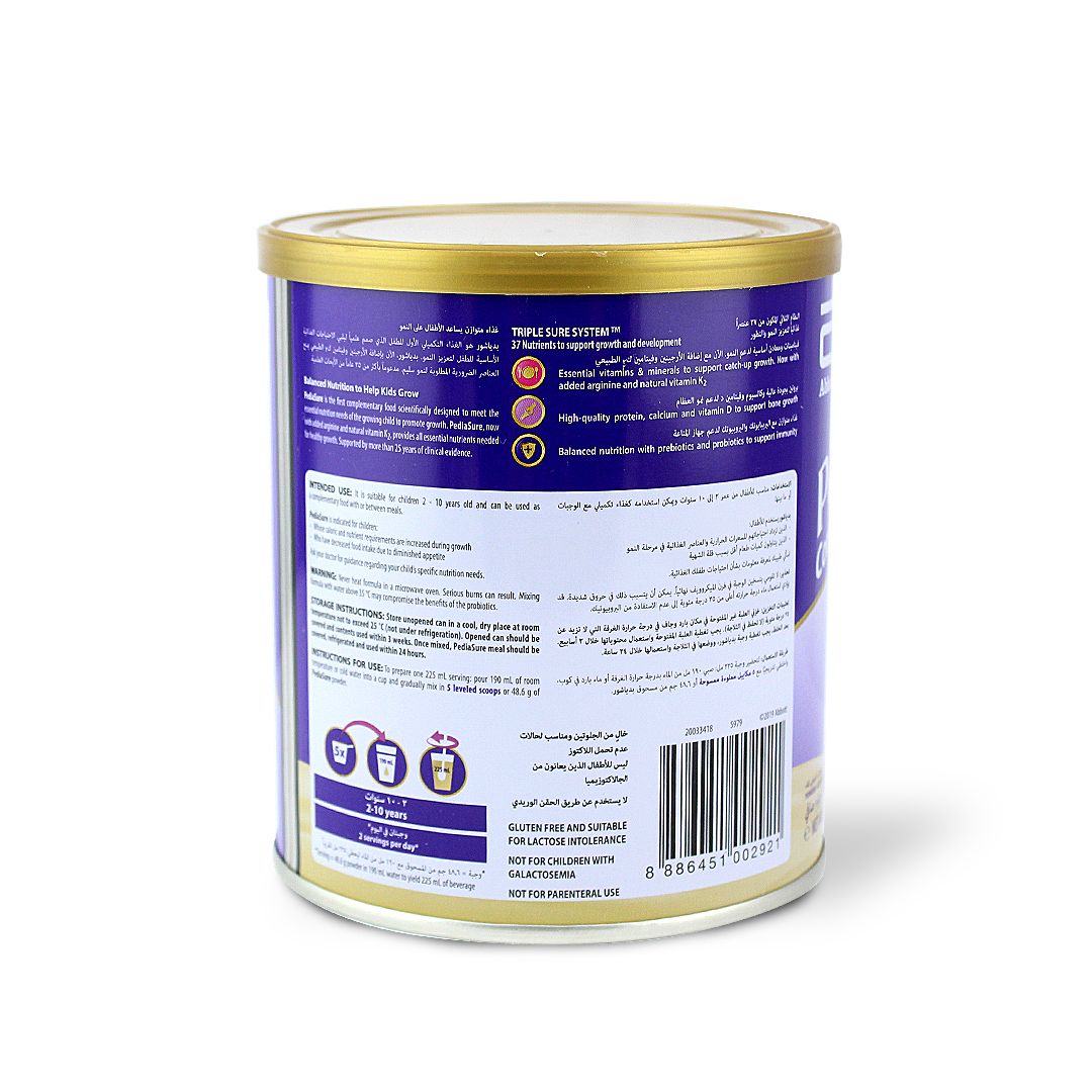 PEDIASURE COMPLETE TRIPLE SURE 2+ VANILLA 400 G