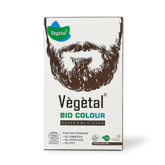 VEGETAL BIO COLOUR BEARD & MOUSTACHE DYE DARK BROWN