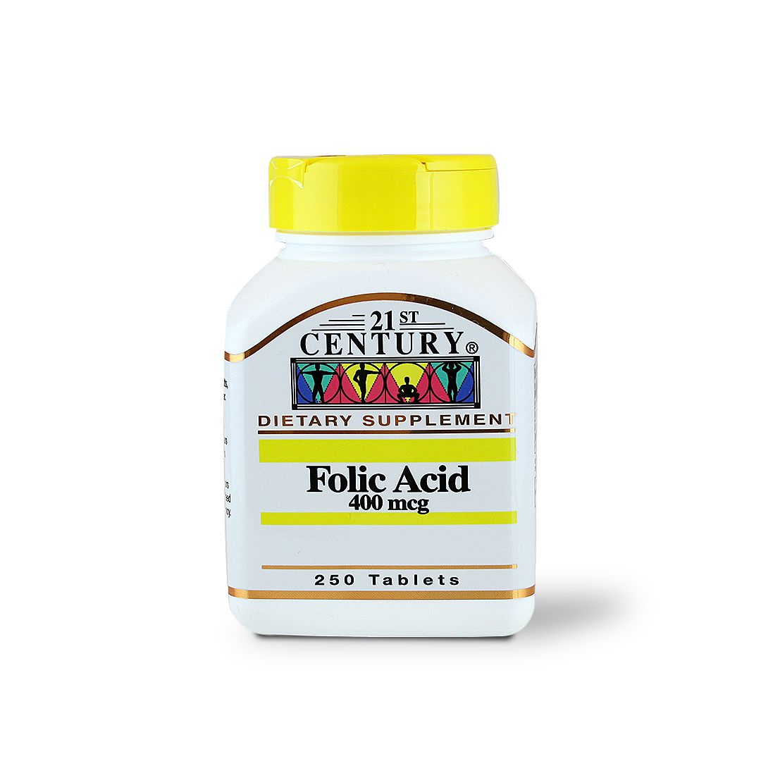 21 ST CENTURY FOLIC ACID 400 MCG TAB 250 S