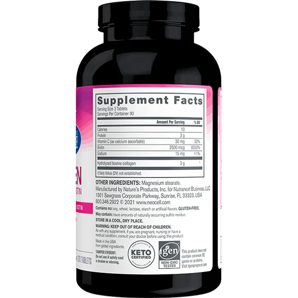 NEOCELL SUPER COLLAGEN + VITAMIN C AND BIOTIN TABS 270 S