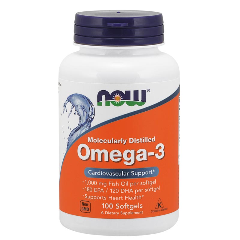 NOW OMEGA-3 1000 CAPSULES 100'S