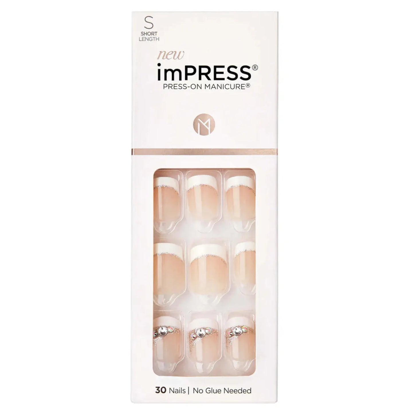 KISS NAILS IMPRESS SHORT BELIEVE KIM007C 30 S