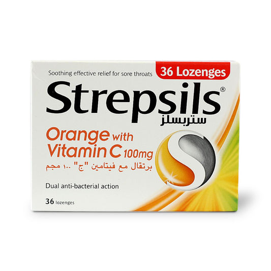 STREPSILS ORANGE VIT C 36