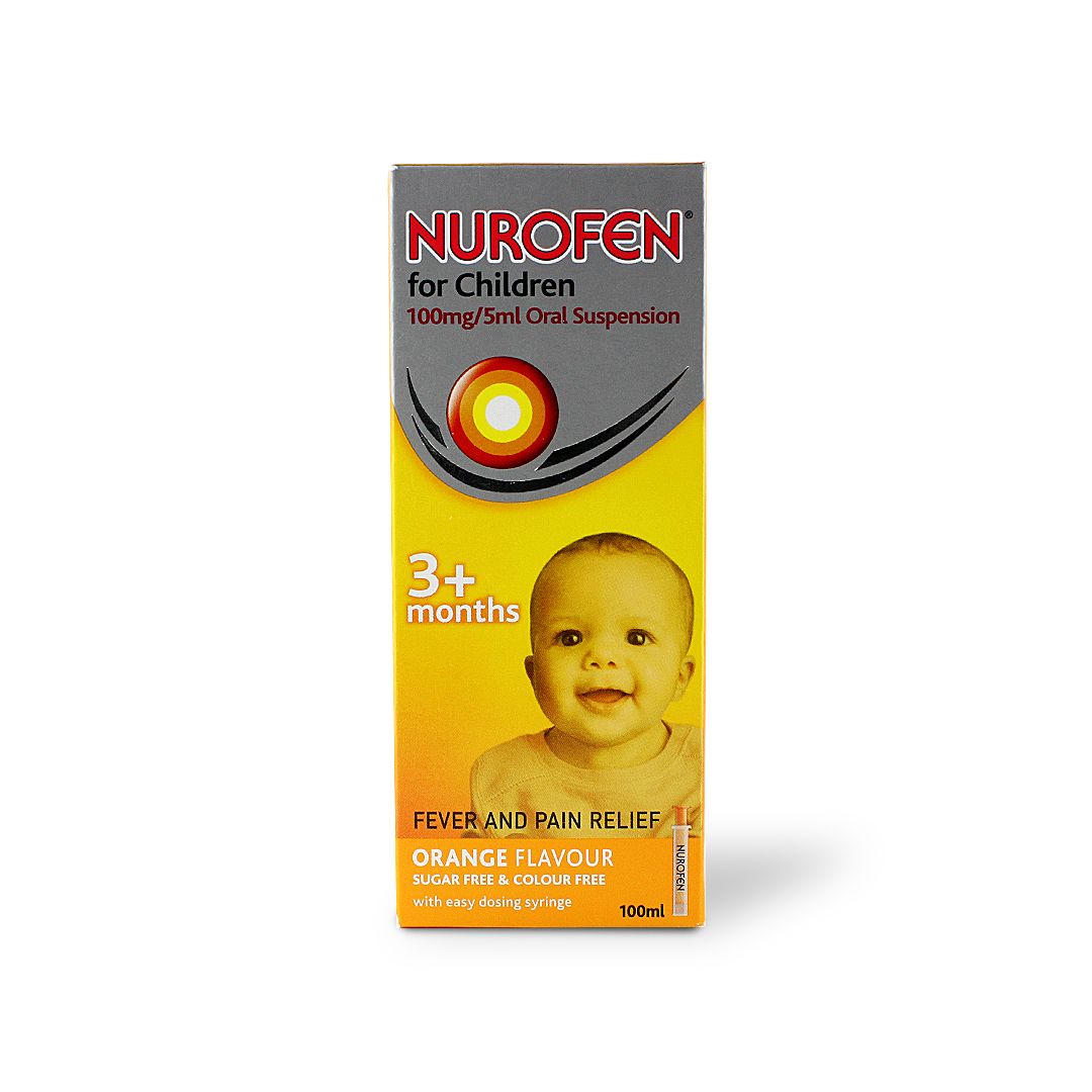 NUROFEN SUSPENSION ORANGE 100 ML