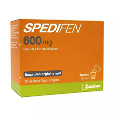 SPEDIFEN IBUPROFEN L ARGININE 600MG GRANULES SACHETS 30'S