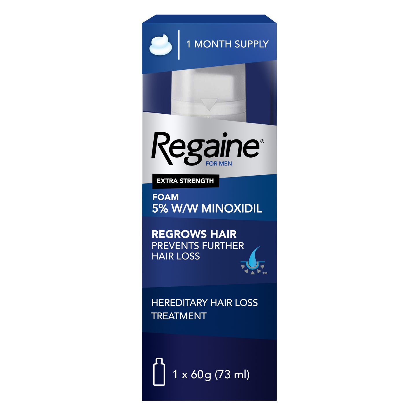 REGAINE MEN FOAM 5% 60 SINGLE PACK