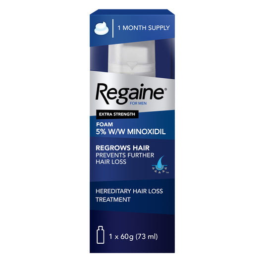 REGAINE MEN FOAM 5% 60 SINGLE PACK