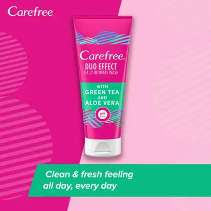 CAREFREE INTIMATE WASH GREEN TEA+ALOE VERA 200ML