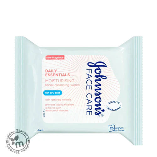 JOHNSONS WIPES NOURISHING DRY SKIN 25'S