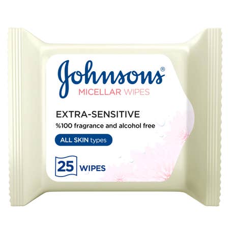 JOHNSONS FRAGRANCE FREE CLEANSING WIPES 25'S