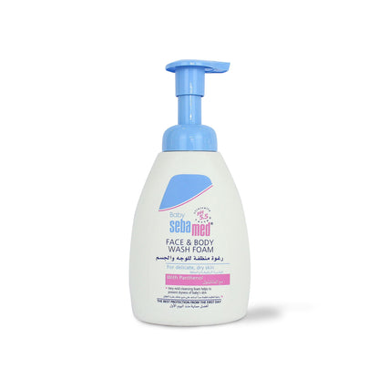 SEBAMED BABY FACE & BODY WASH FOAM 400ML