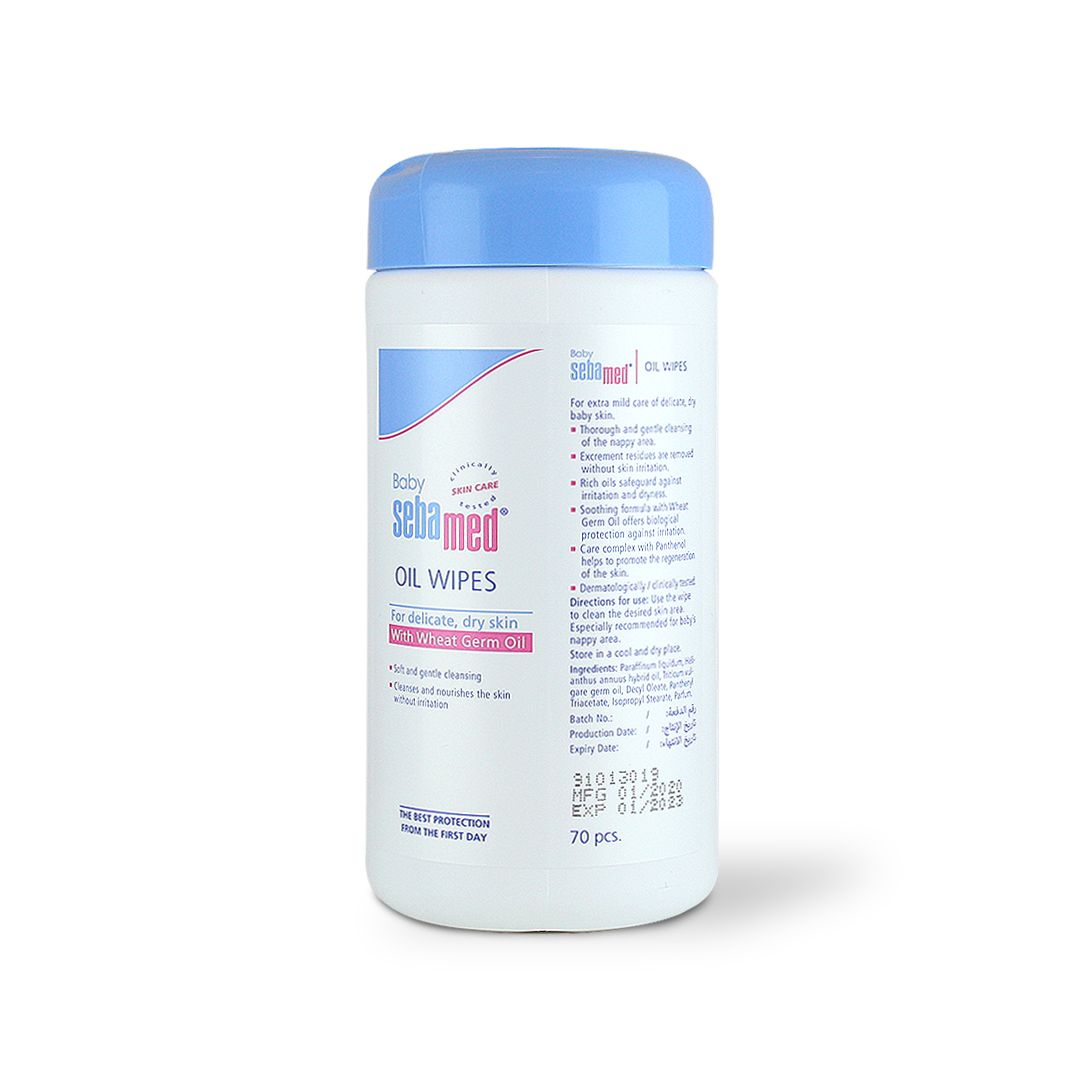 SEBAMED BABY OIL WIPES 70