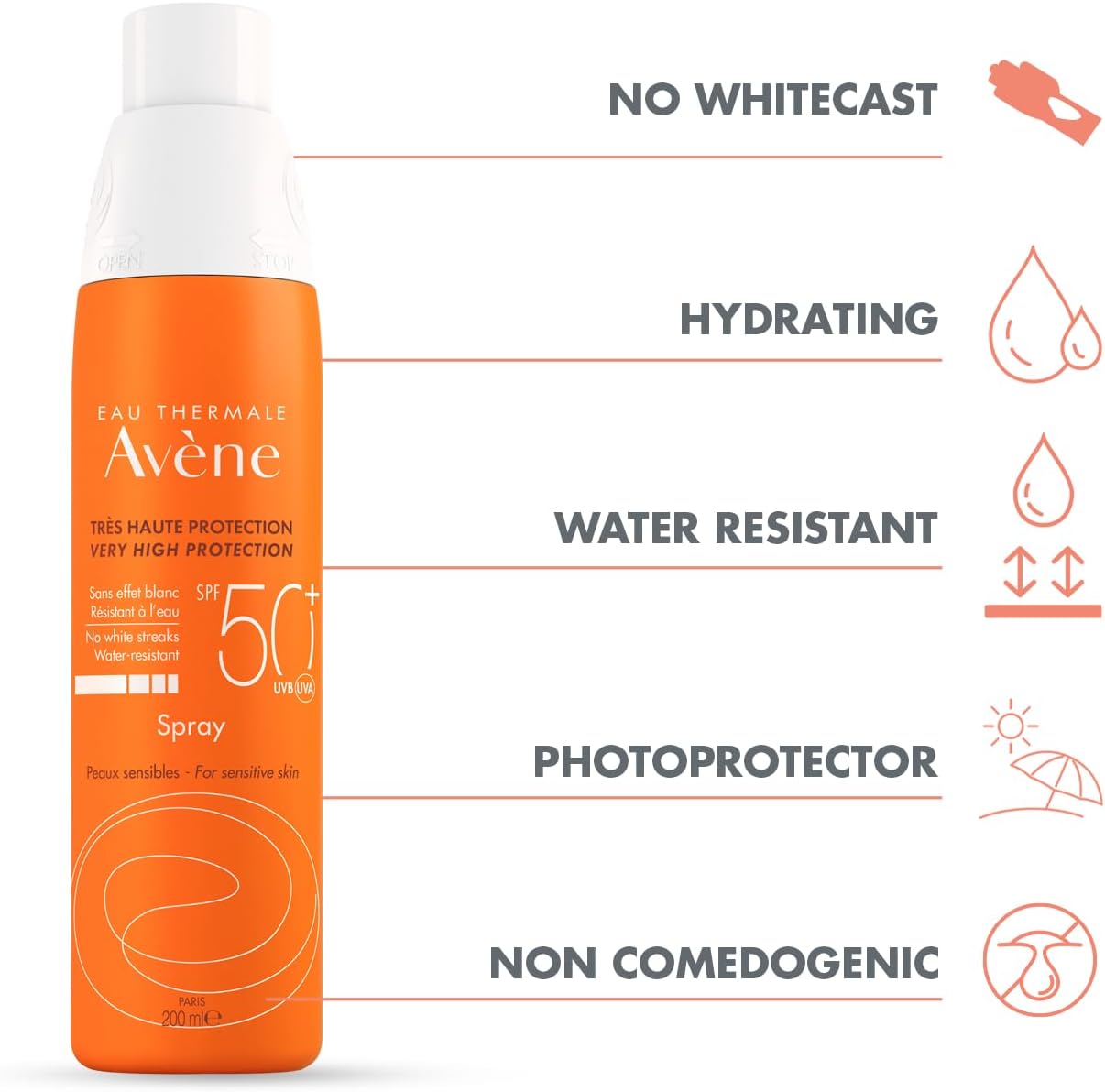 AVENE VERY HIGH PROTECTION SPRAY SPF 50+ 200ML