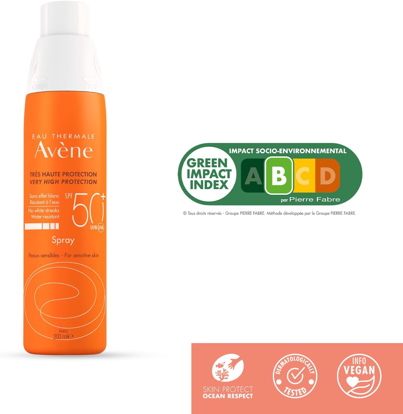 AVENE VERY HIGH PROTECTION SPRAY SPF 50+ 200ML