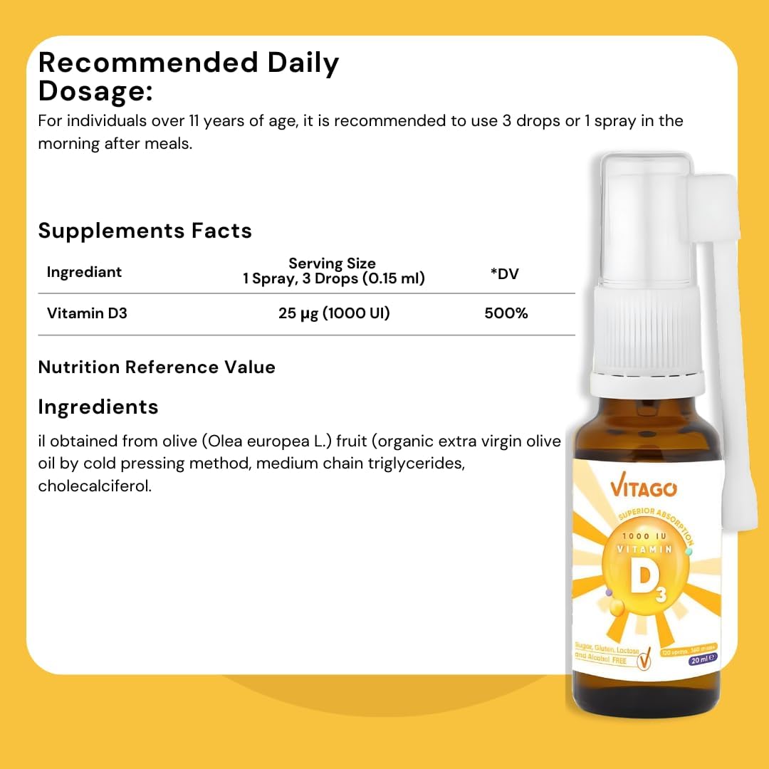 VITAMIN D3 SPRAY 1000 IU 50ML