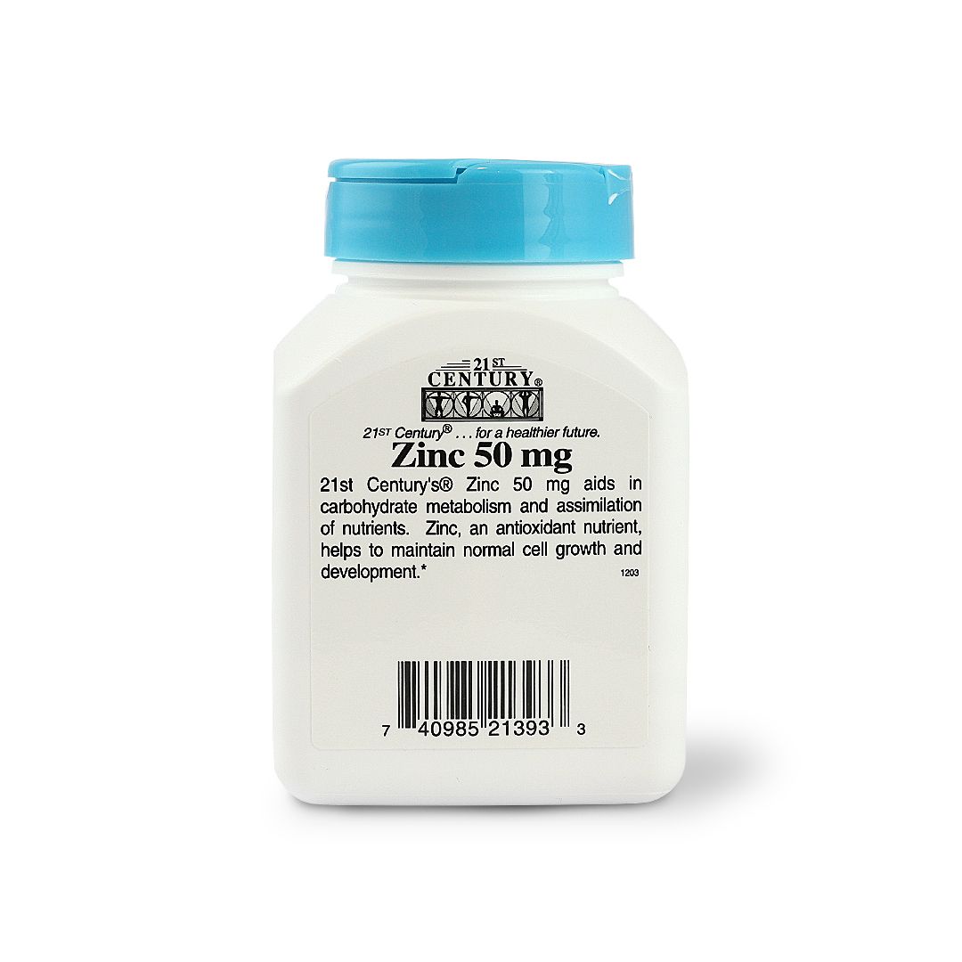 21ST CENTURY ZINC 50 MG - 110 TABS