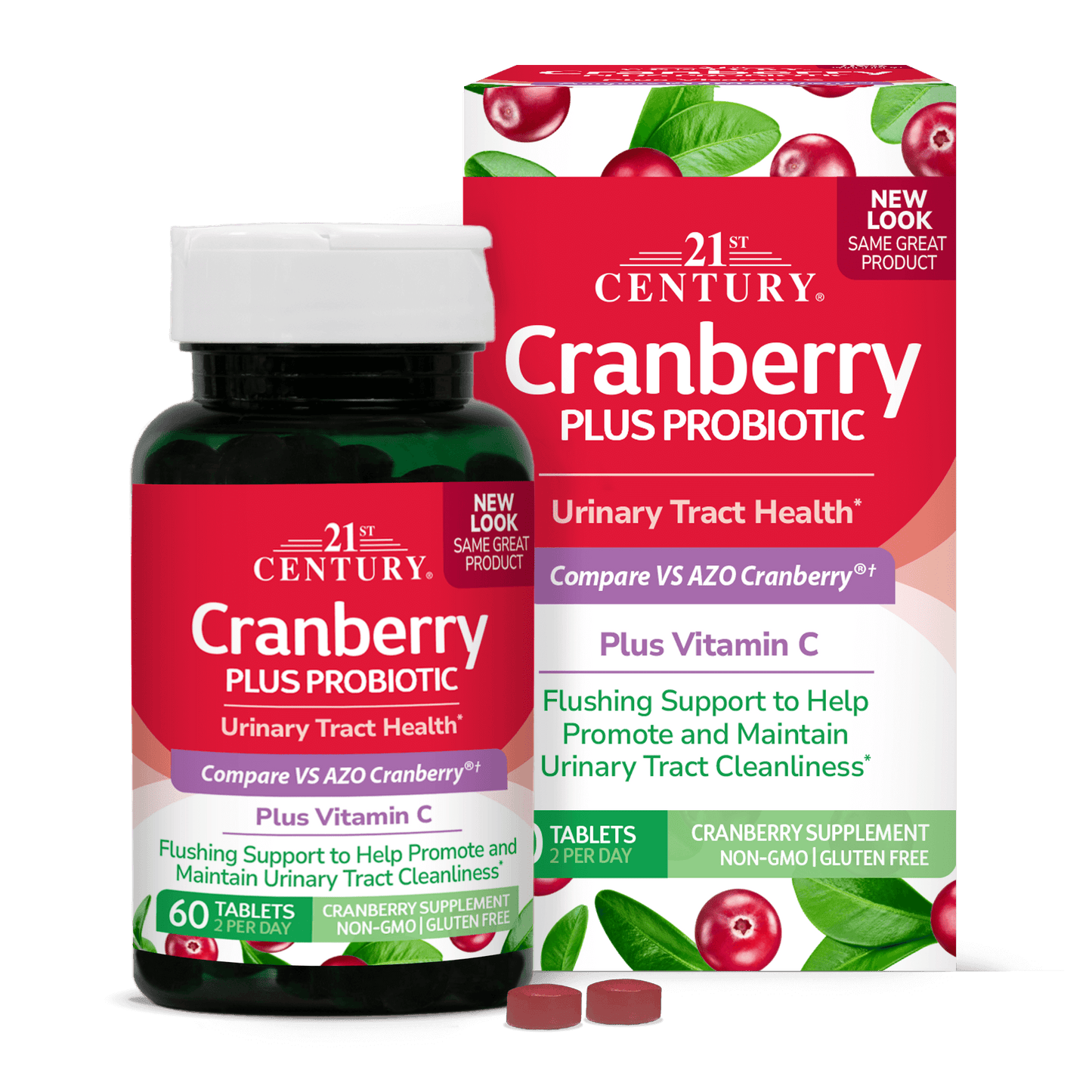 21ST CENTURY CRANBERRY + PROBIOTIC - 60 TABS