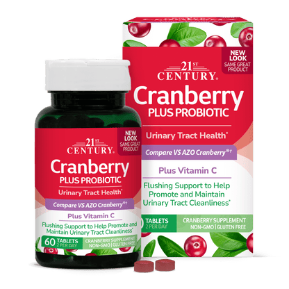 21ST CENTURY CRANBERRY + PROBIOTIC - 60 TABS