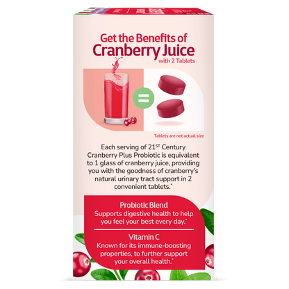 21ST CENTURY CRANBERRY + PROBIOTIC - 60 TABS