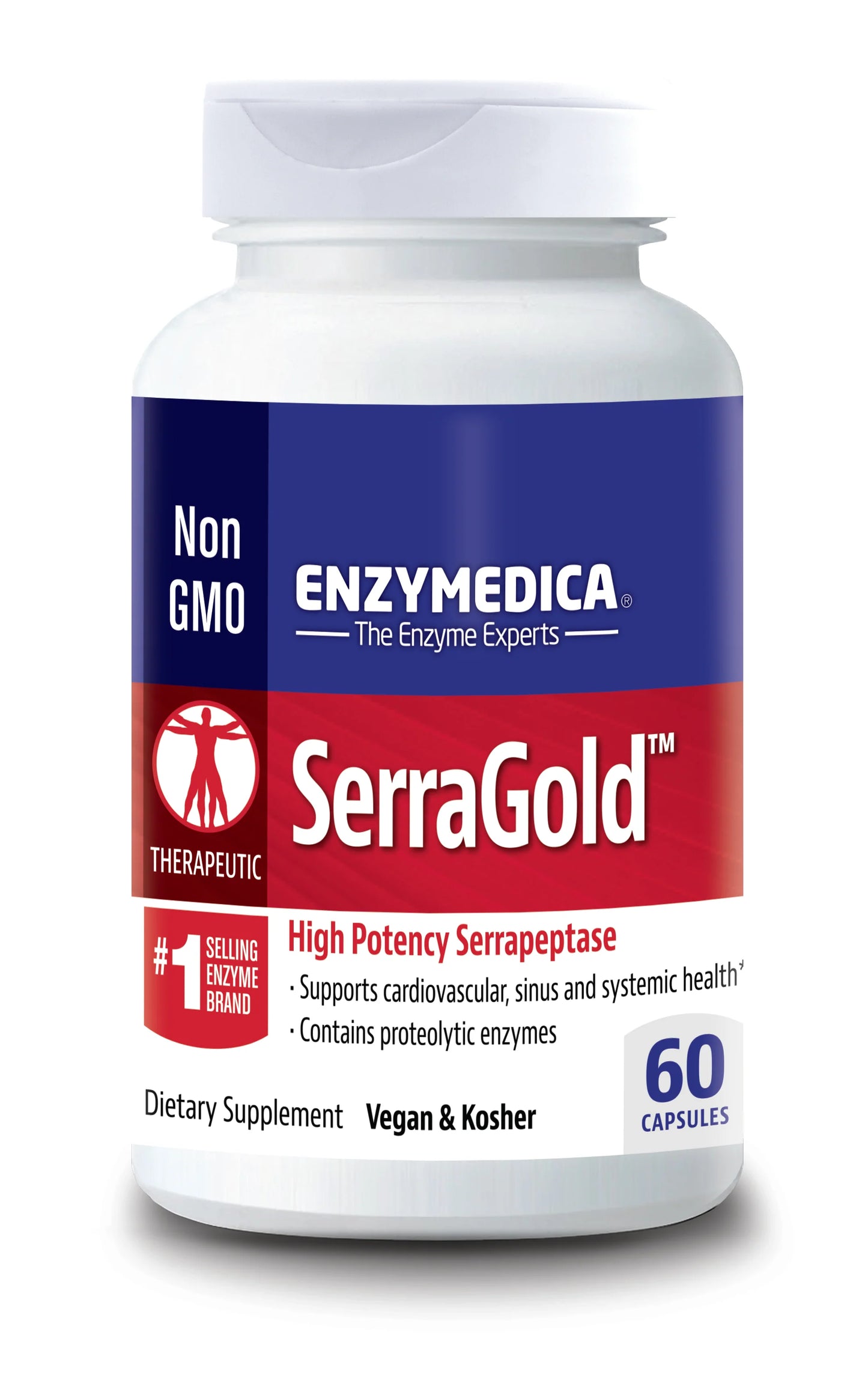 ENZYMEDICA ENZY SERRAGOLD - 60 CAPS