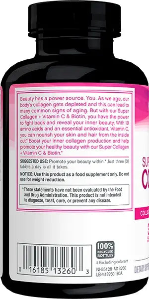 NEOCELL SUPER COLLAGEN + C + BIOTIN - 180 TABS