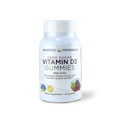 NORDIC NATURALS ZERO SUGAR VITAMIN D3 1000 IU - 60 GUMMY