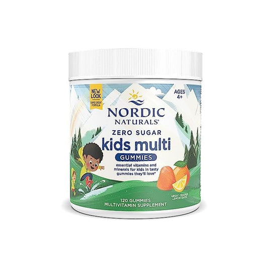 NORDIC NATURALS ZERO SUGAR KIDS MULTI GUMMIES ORANGE - 120 G