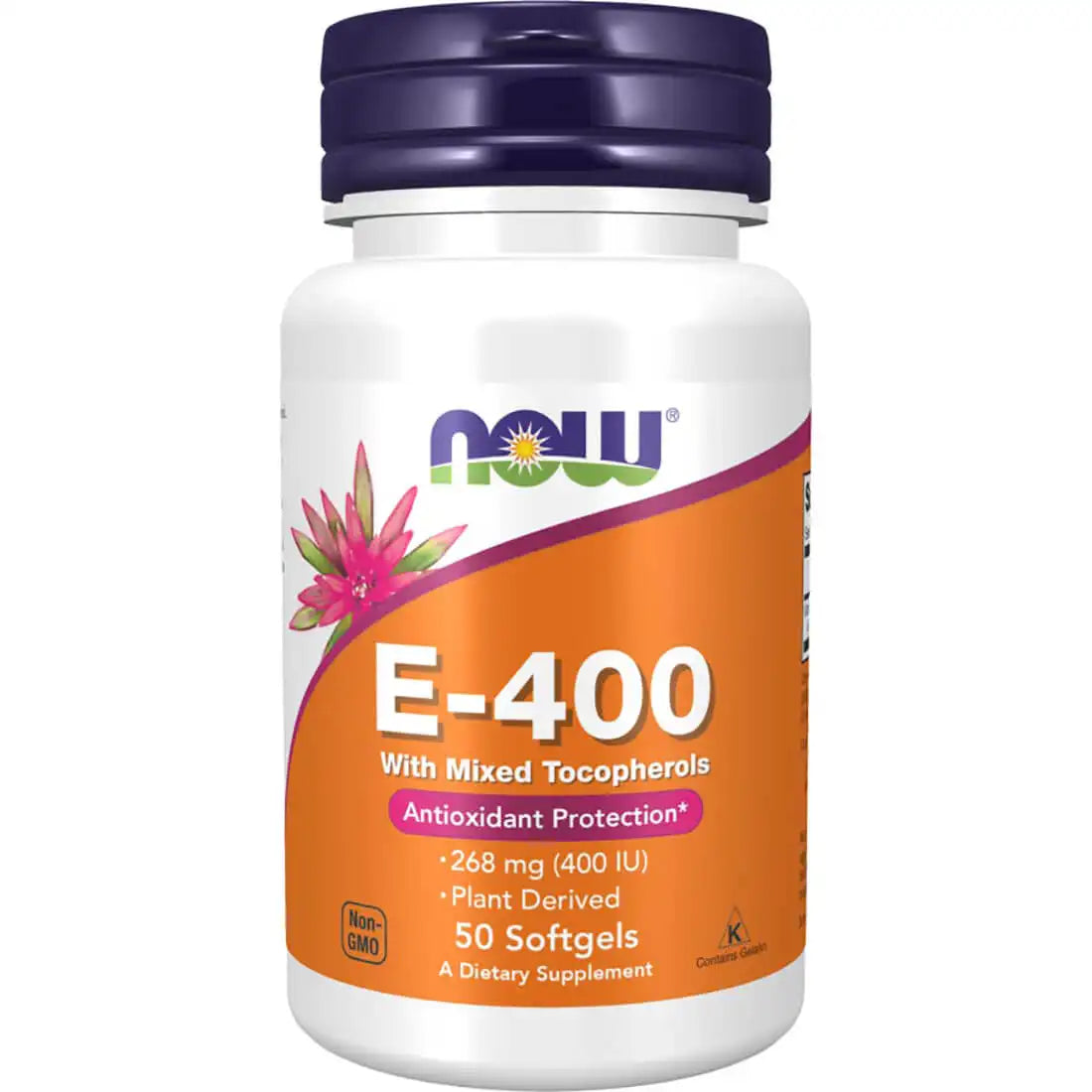 NOW E-400 WITH MIXED TOCOPHEROLS - 50 SGELS