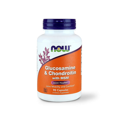 NOW GLUCOSAMINE & CHONDROITIN WITH MSM - 90 CAPS