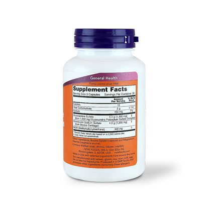 NOW GLUCOSAMINE & CHONDROITIN WITH MSM - 90 CAPS