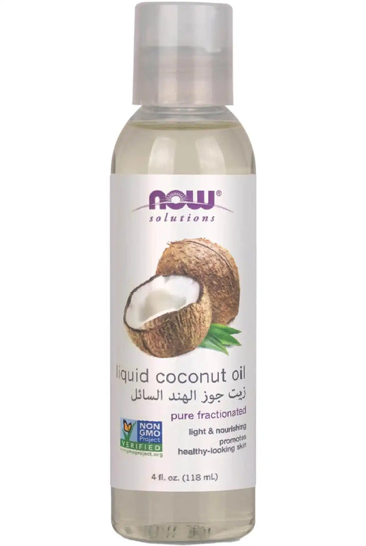 NOW LIQUID COCONUT OIL 100% PURE - 118 ML