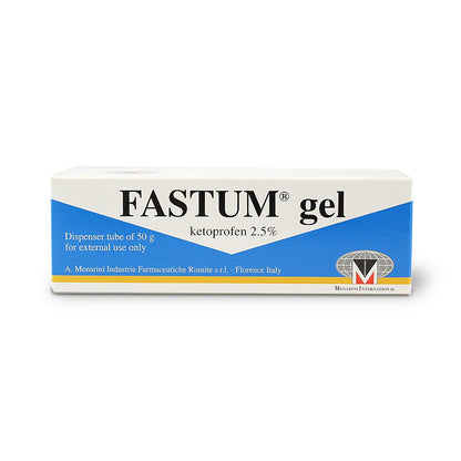 FASTUM GEL 2.5% 50G PLASTIC DISPENSER