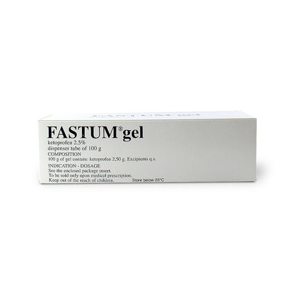 FASTUM GEL 2.5% 100G PLASTIC DISPENSER