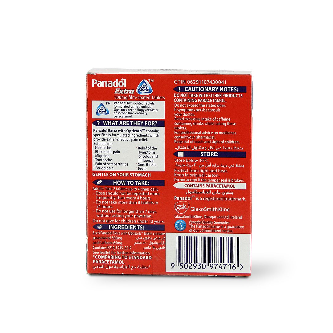 PANADOL EXTRA OPTIZORB 24S