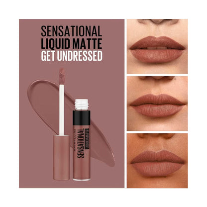 MAYBELLINE SENSATIONAL LIQUID MATTE LIPSTICK NU 07 GET UNDRE