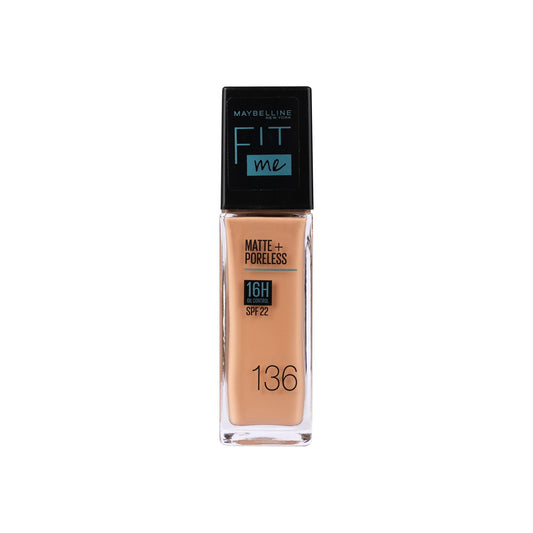 MAYBELLINE 16H MATT PORELESS SPF 22 FOUNDATION 136 30 ML