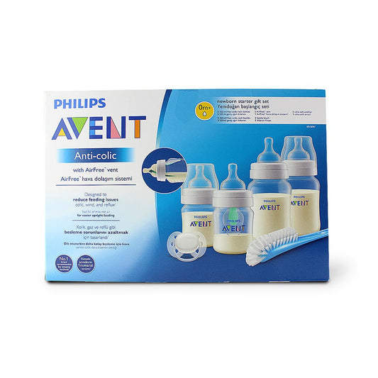 AVENT ANTI COLIC NB STARTER SET W / AIR FREE VENT SCD807 / 0