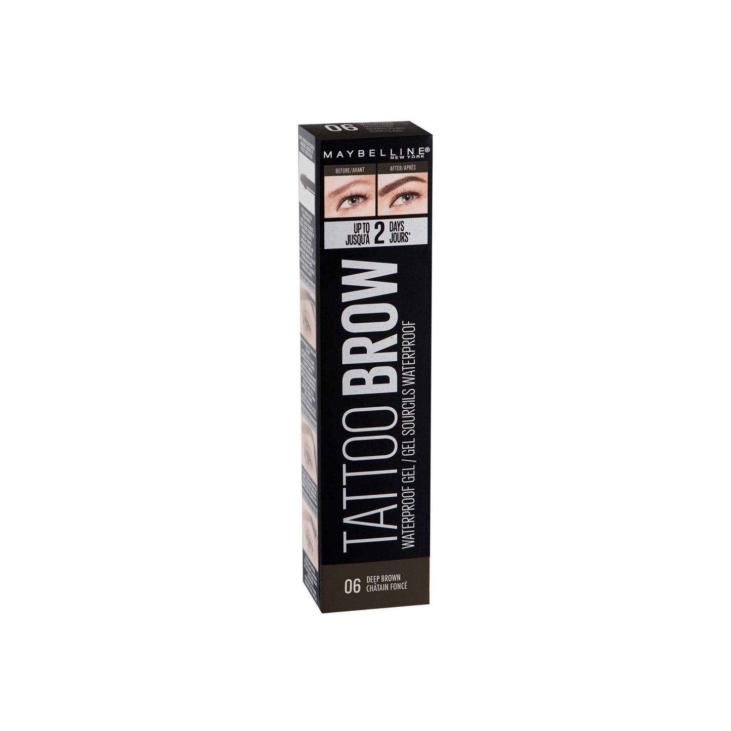 MAYBELLINE TATTOO BROW WATERPROOF GEL 06 DEEP BROWN