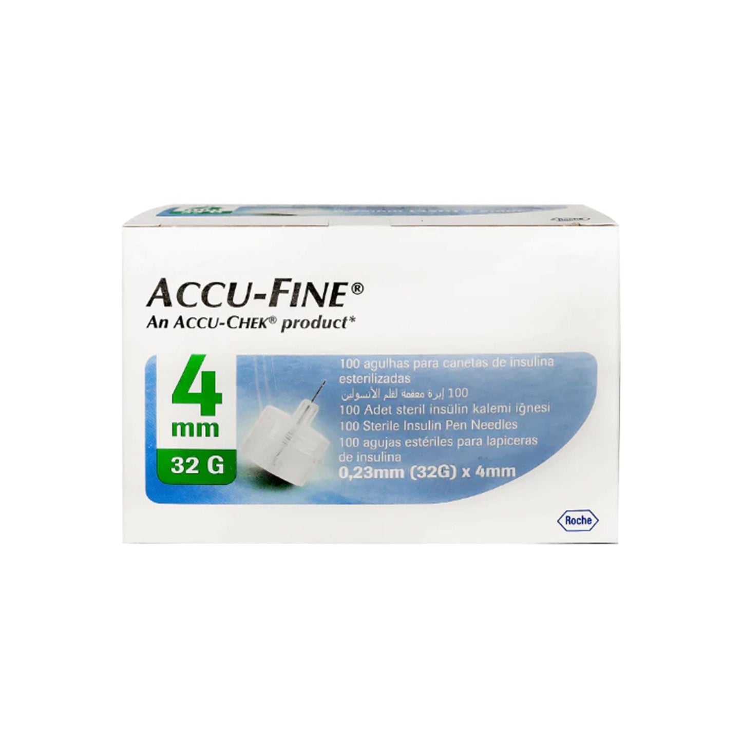 ACCU-FINE PEN NEEDLE 0.23 MM 32 G 4 MM 100 S