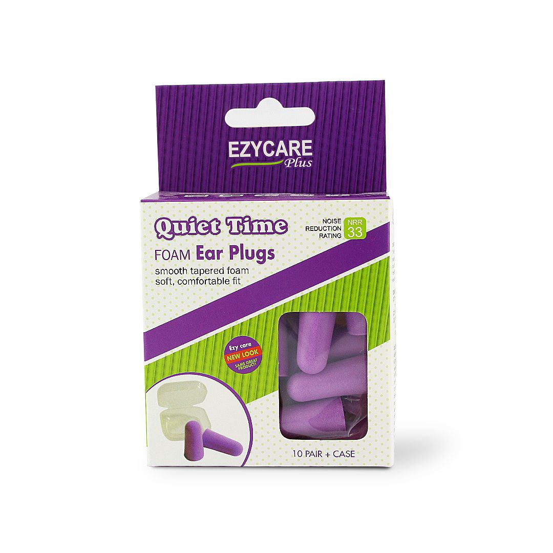 EZY CARE QUIET TIME FOAM EAR PLUG 10 PAIR-10800