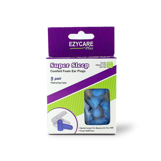 EZY CARE SUPER SLEEP FOAM EAR PLUG 5 PAIR-10264