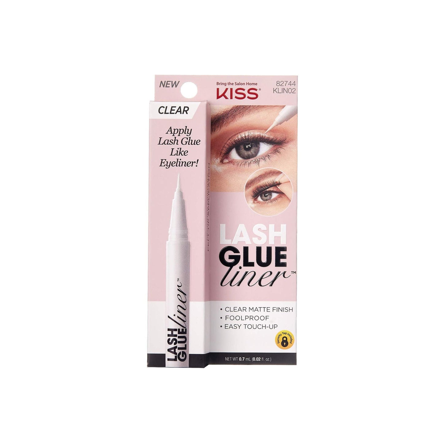 KISS LASH GLUE LINER CLEAR KLIN02C 0.7 ML