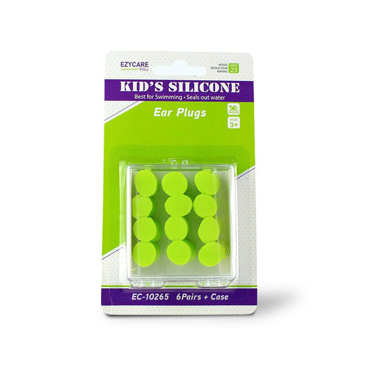 EZY CARE KIDS SILICONE EAR PLUG 6 PAIR-10265