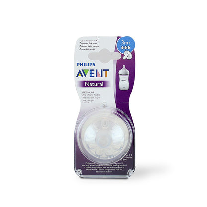 AVENT NATURAL 2 TEATS 3M+ SCF043 / 27