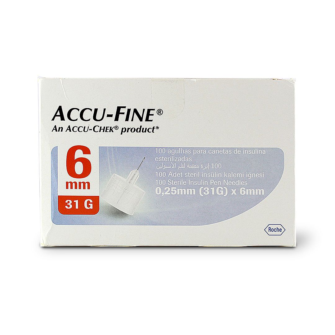 ACCU-FINE PEN NEEDLES 6 MM 31 G 100 S