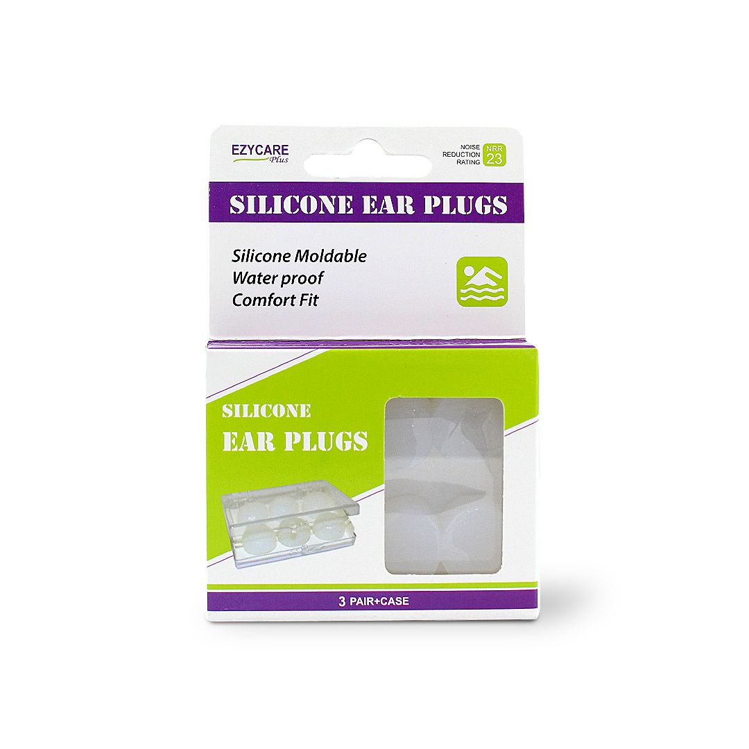 EZY CARE SILICONE EAR PLUG 3 PAIR-10103