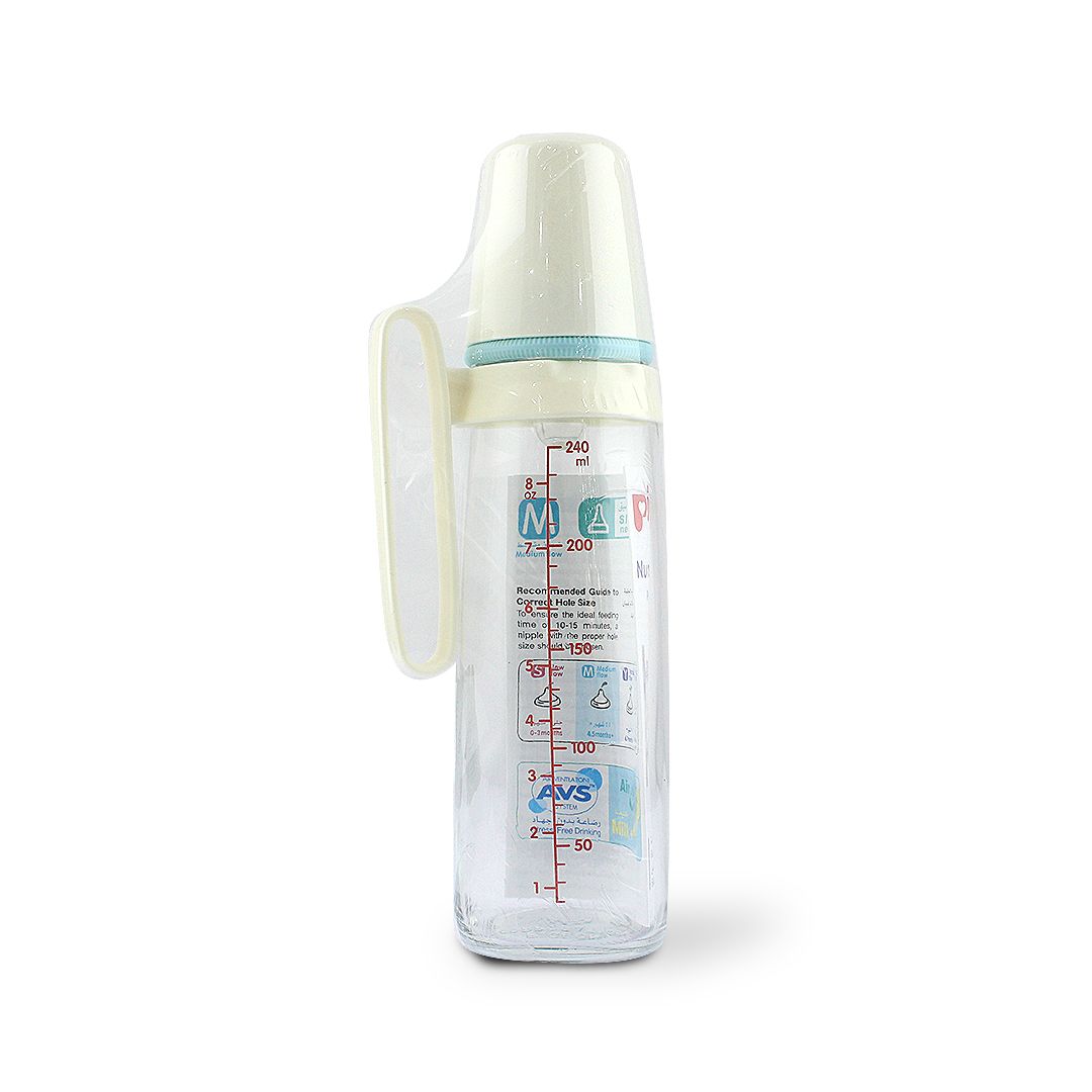 PIGEON BOTTLE GLASS HANDLE 240 ML A-226