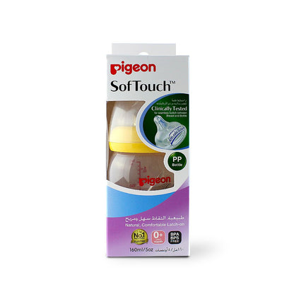 PIGEON BOTTLE PLASTIC WIDE 160 ML 0873